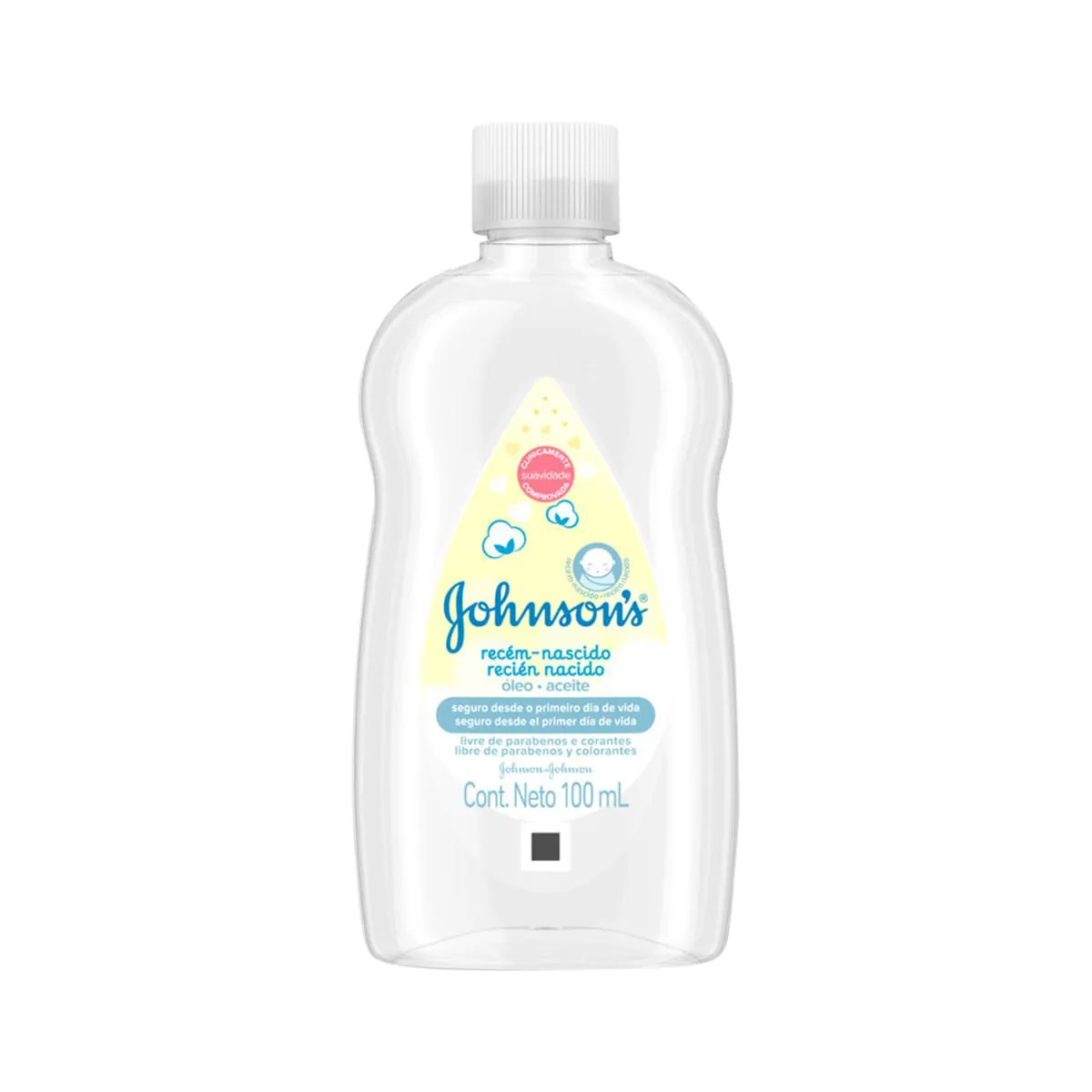 óleo Para Bebê Johnsons Recém Nascido Frasco 100ml