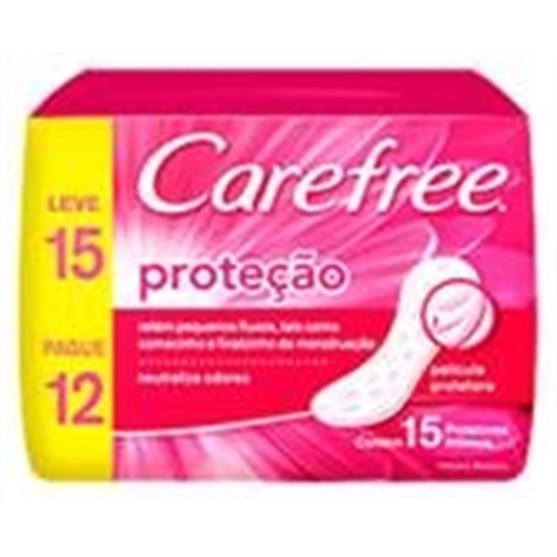 Protetor Diário Sem Abas Carefree Proteção Pacote 15 Unidades Leve Mais Pague Menos