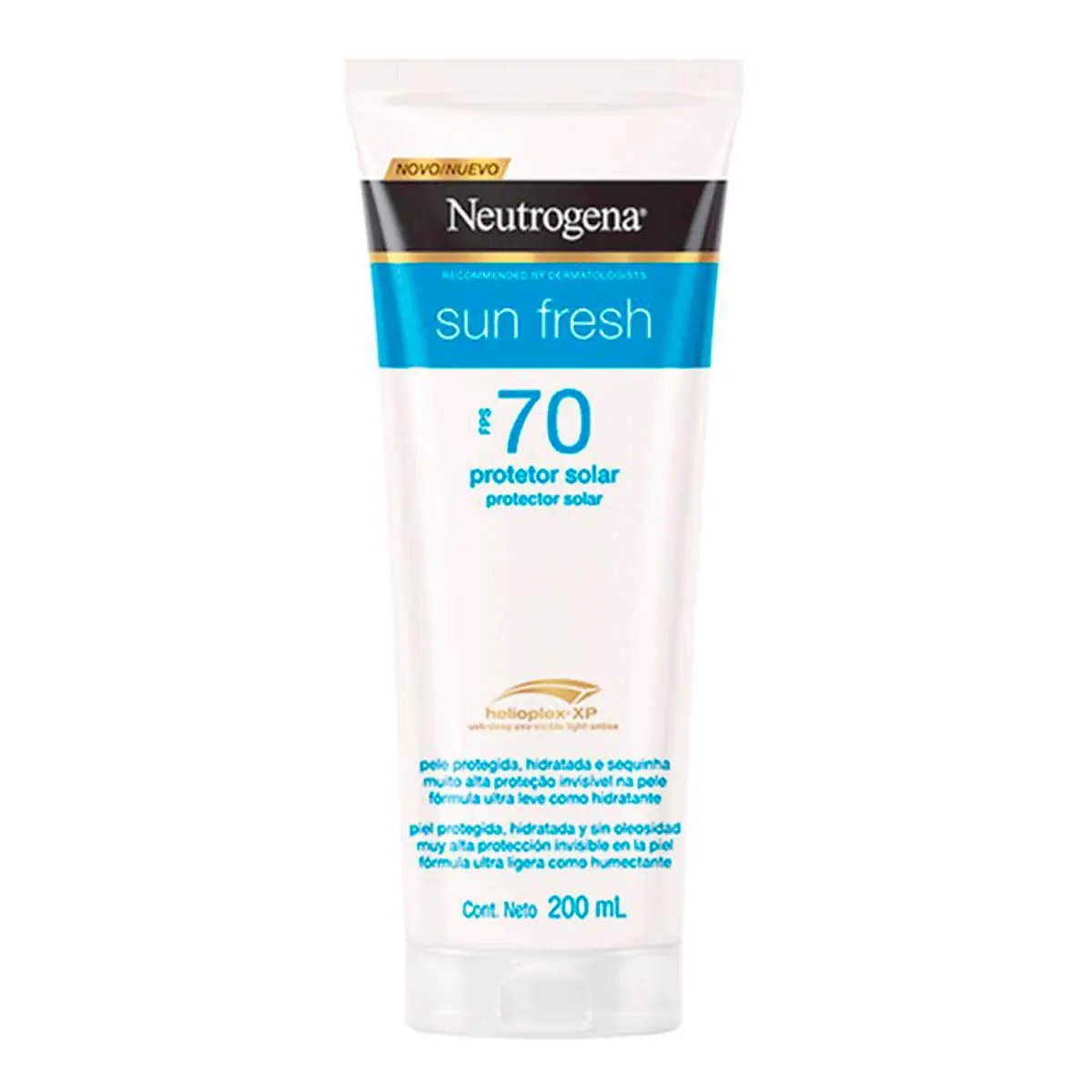 Protetor Solar Corporal Loção FPS 70 Neutrogena Sun Fresh 200ml