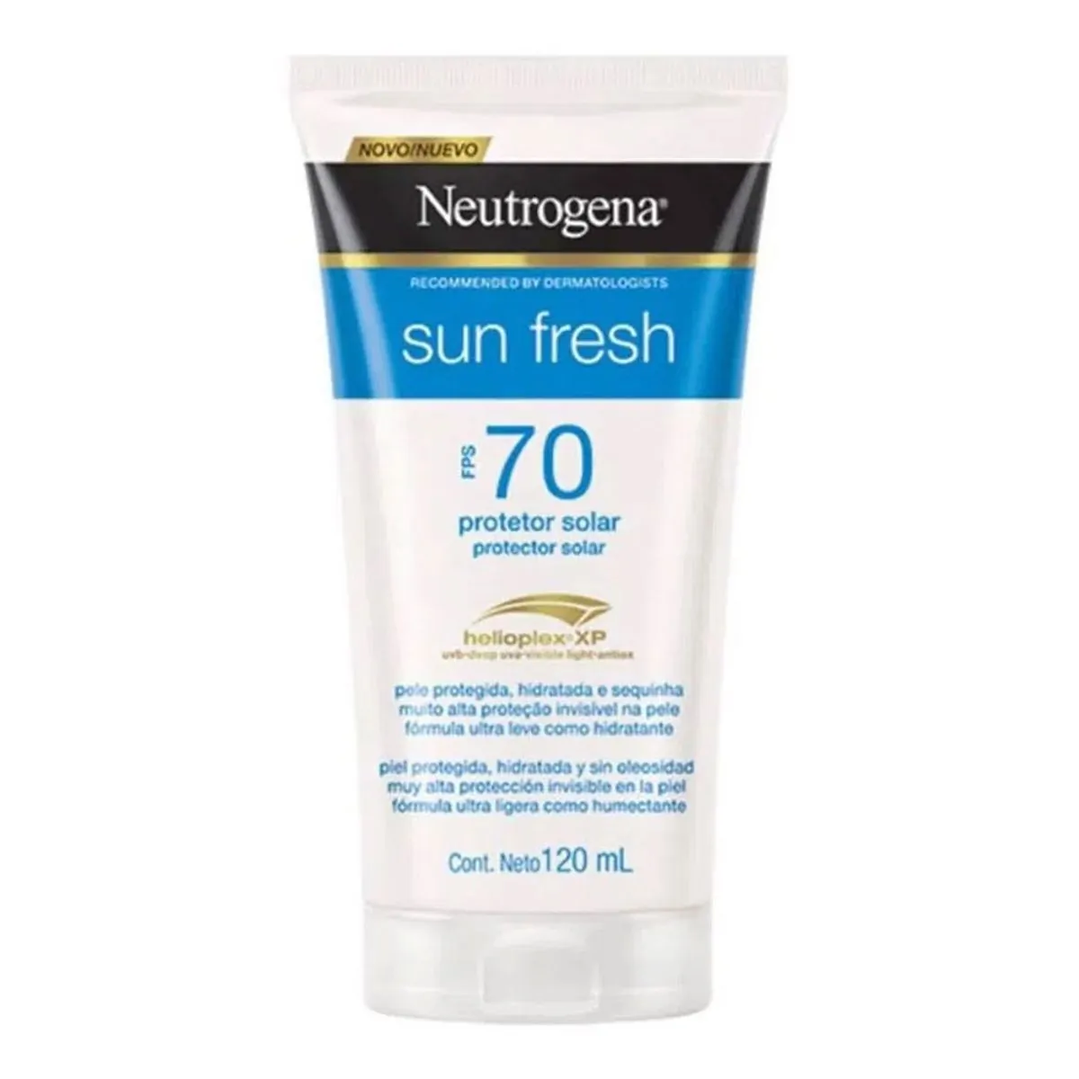 Protetor Solar Corporal Loção FPS 70 Neutrogena Sun Fresh 120ml
