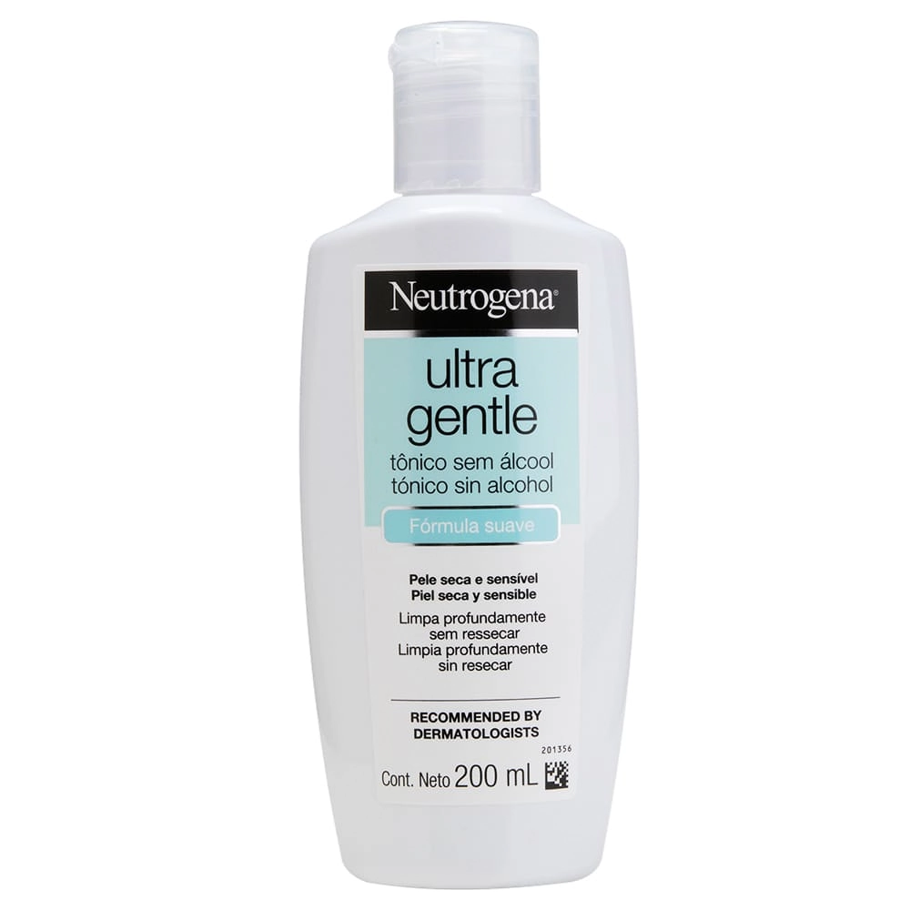 Tônico Sem álcool Facial Neutrogena Ultra Gentle Frasco 200ml