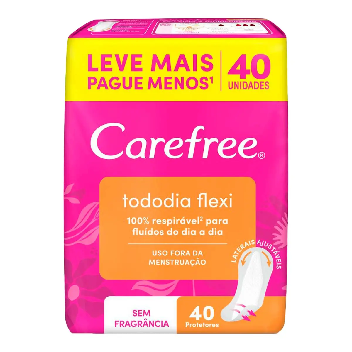 Absorvente Diário Carefree 40 unidades