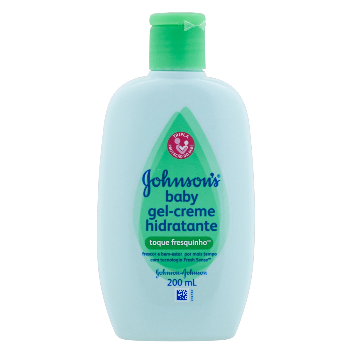 Gel Creme Hidratante Toque Fresquinho Johnsons Baby Frasco 200ml