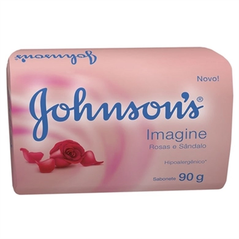 Sabonete Barra Imagine Rosas E Sândalo Johnsons Envoltório 90g