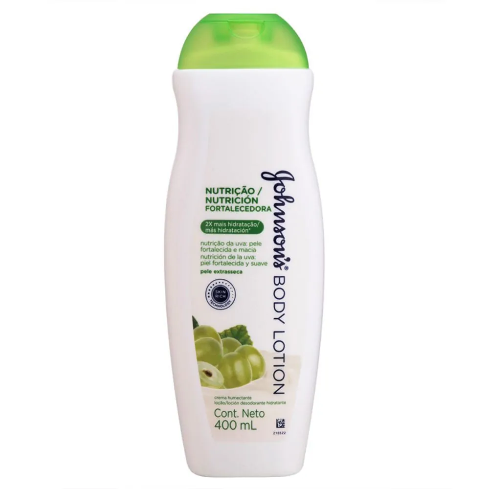 Hidratante Corporal Uva Johnson's Body Lotion Nutrição Fortalecedora 400ml