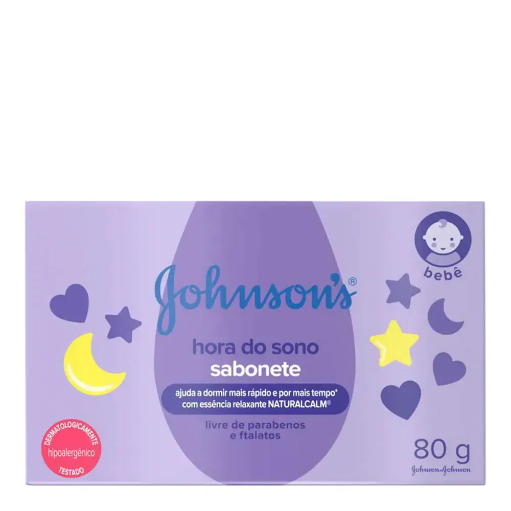 Sabonete Bebê Barra Johnsons Hora Do Sono Caixa 80g