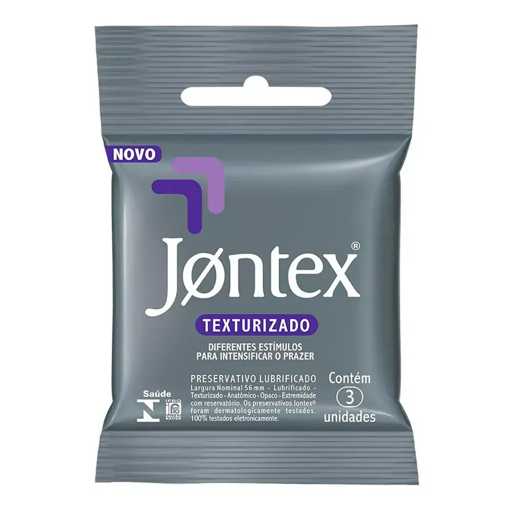 Preservativos Jontex Sensation Texturizado Com 3 Unidades