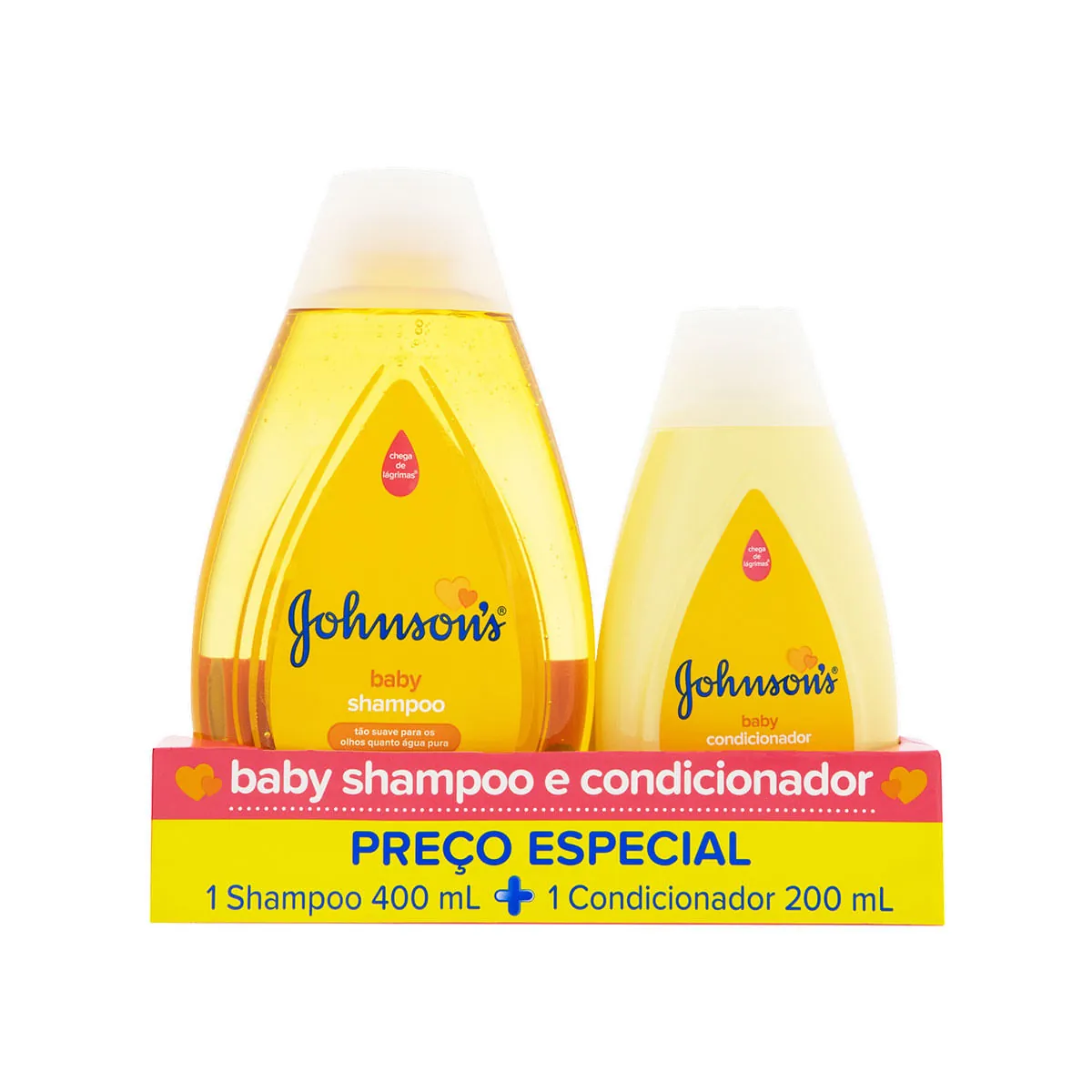 Kit Shampoo 400ml + Condicionador 200ml Johnson's Baby
