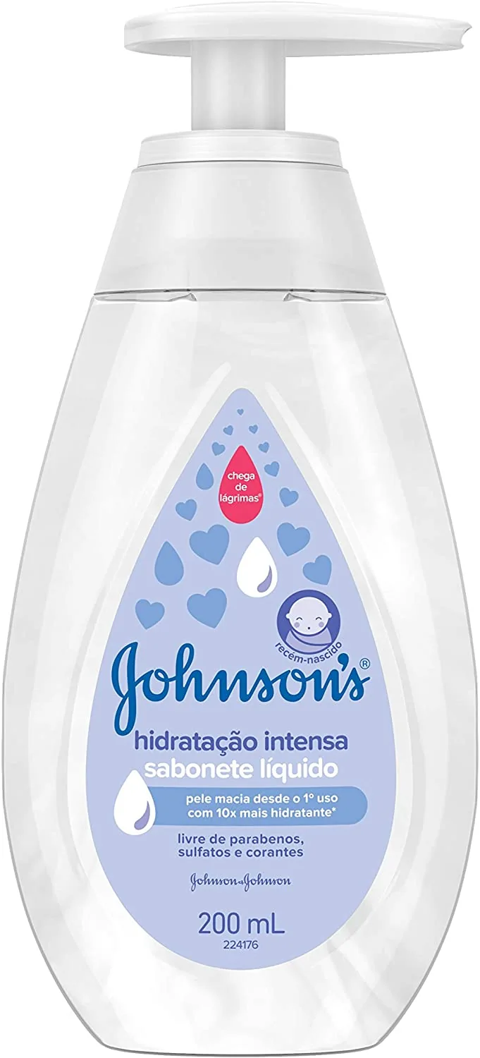 Sabonete Bebê Líquido Johnsons Hidratação Intensa Frasco 200ml