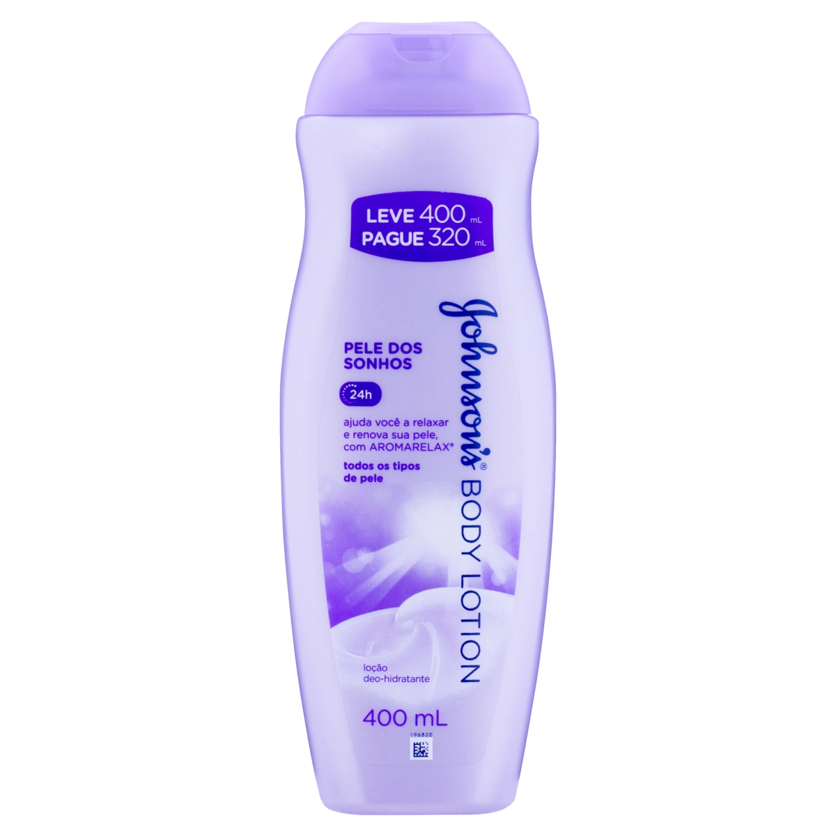 Loção Deo Hidratante Pele Dos Sonhos Corporal Johnsons Body Lotion Frasco Leve 400ml Pague 320ml