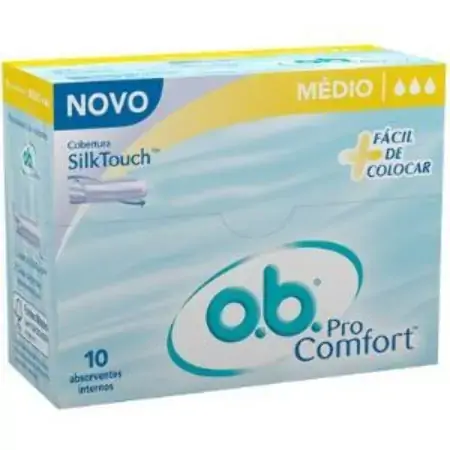 Absorvente Interno O.b. Original Mini Com 10 Unidades