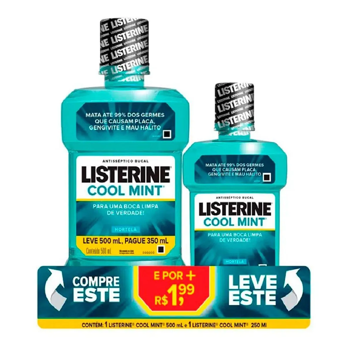 Enxaguante Bucal Listerine Cool Básico Sabor Hortelã 750ml