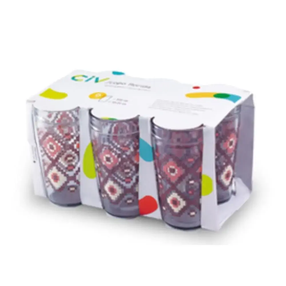 Copo Florida Decorado C/4und