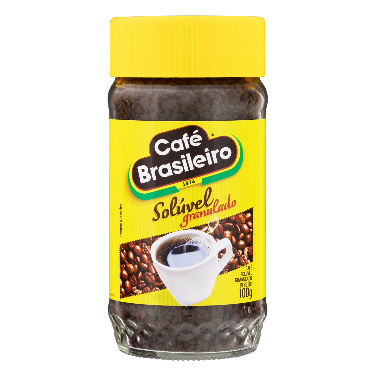 Café Solúvel Granulado Café Brasileiro Vidro 100g