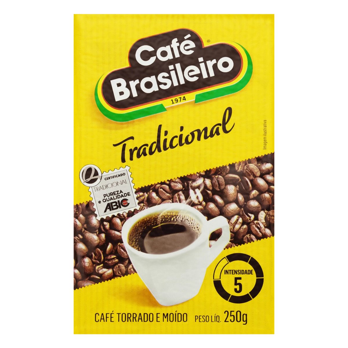 Café Torrado E Moído A Vácuo Tradicional Café Brasileiro Pacote 250g