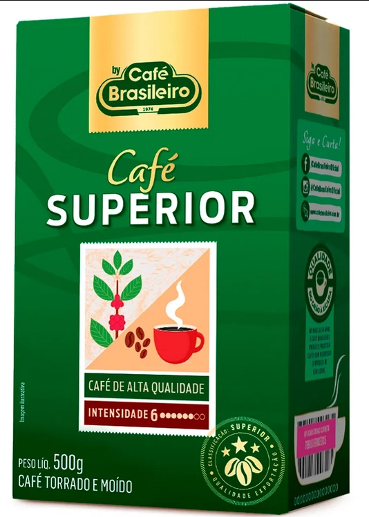 Café Torrado E Moído A Vácuo Superior Café Brasileiro Caixa 250g