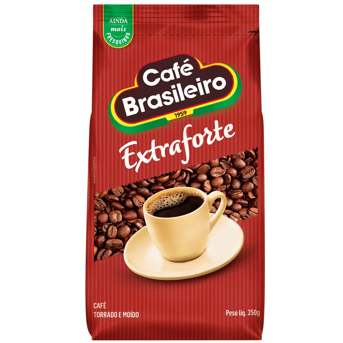 Café Torrado e Moído Brasileiro Extra forte 250G