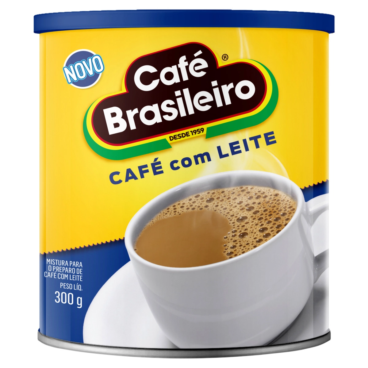 Café Com Leite Solúvel Café Brasileiro Lata 300g