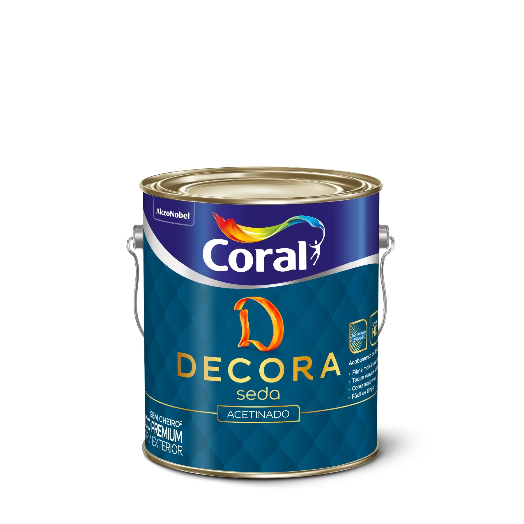 Tinta Acetinado Decora Interno e Externo Papel Picado 3,6l Coral