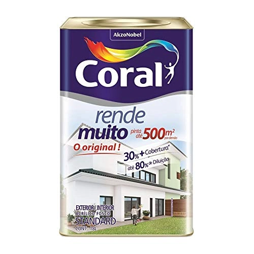 Tinta Acrílica Fosco Rende Muito - Branco
