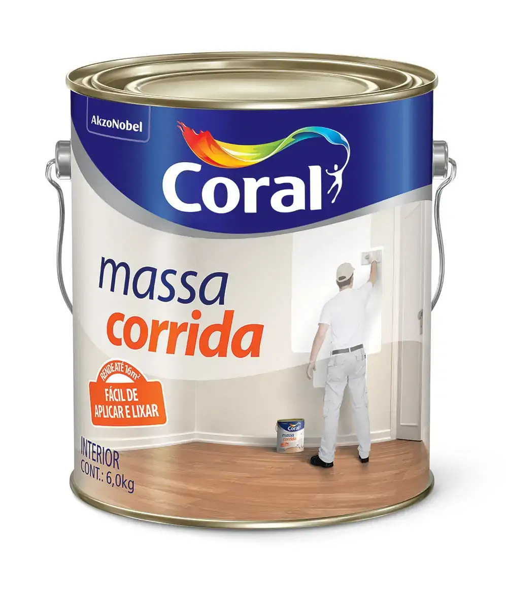 Massa Corrida Pva 3,6l Coral
