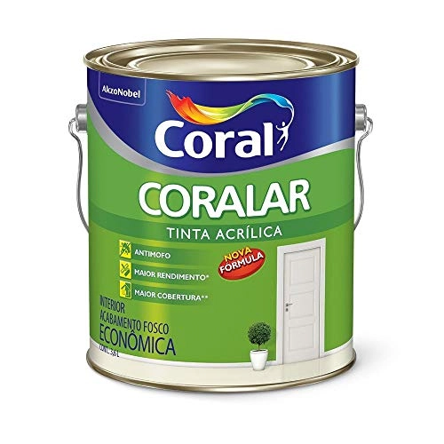 Tinta Acrílica Fosca Coralar Pérola - Branco