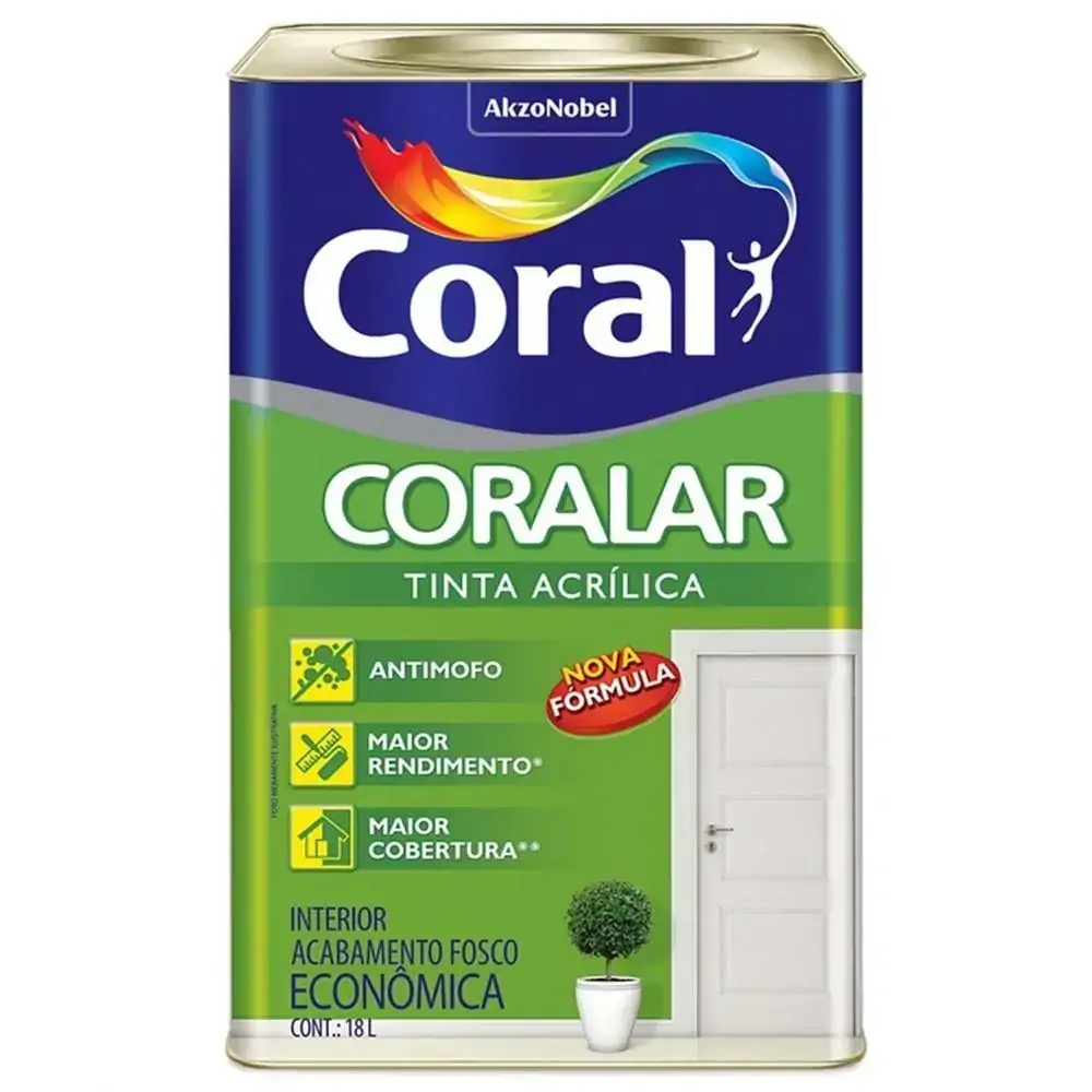 Tinta Acrílica Interno Fosco Coralar - Marfim