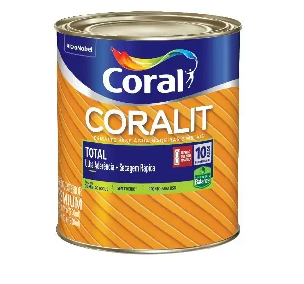 Esmalte Base água Coralit Zero Brilhante Vermelho 3,6l Coral