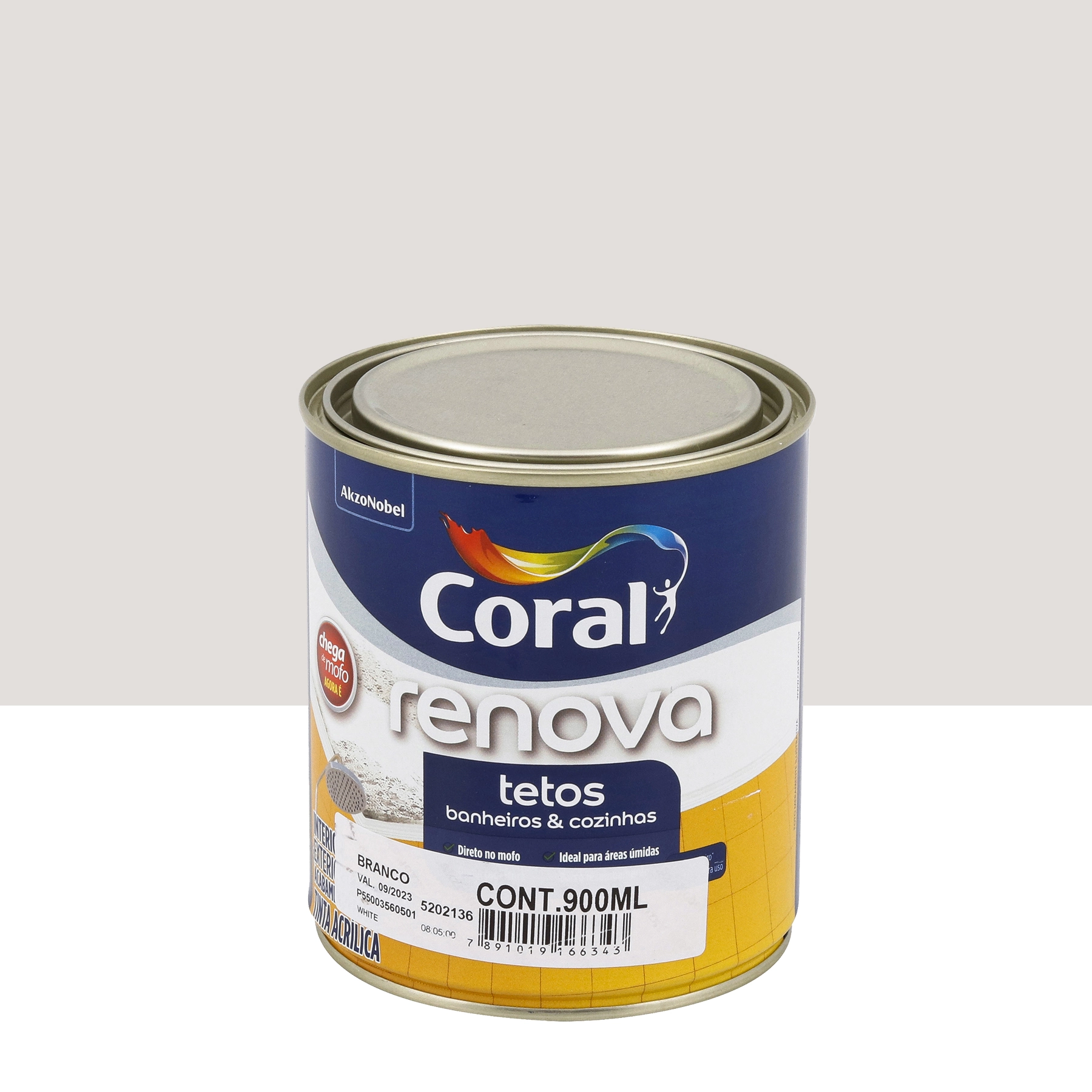 Tinta Acrílica Standard Fosca Chega de Mofo Branco 900ml