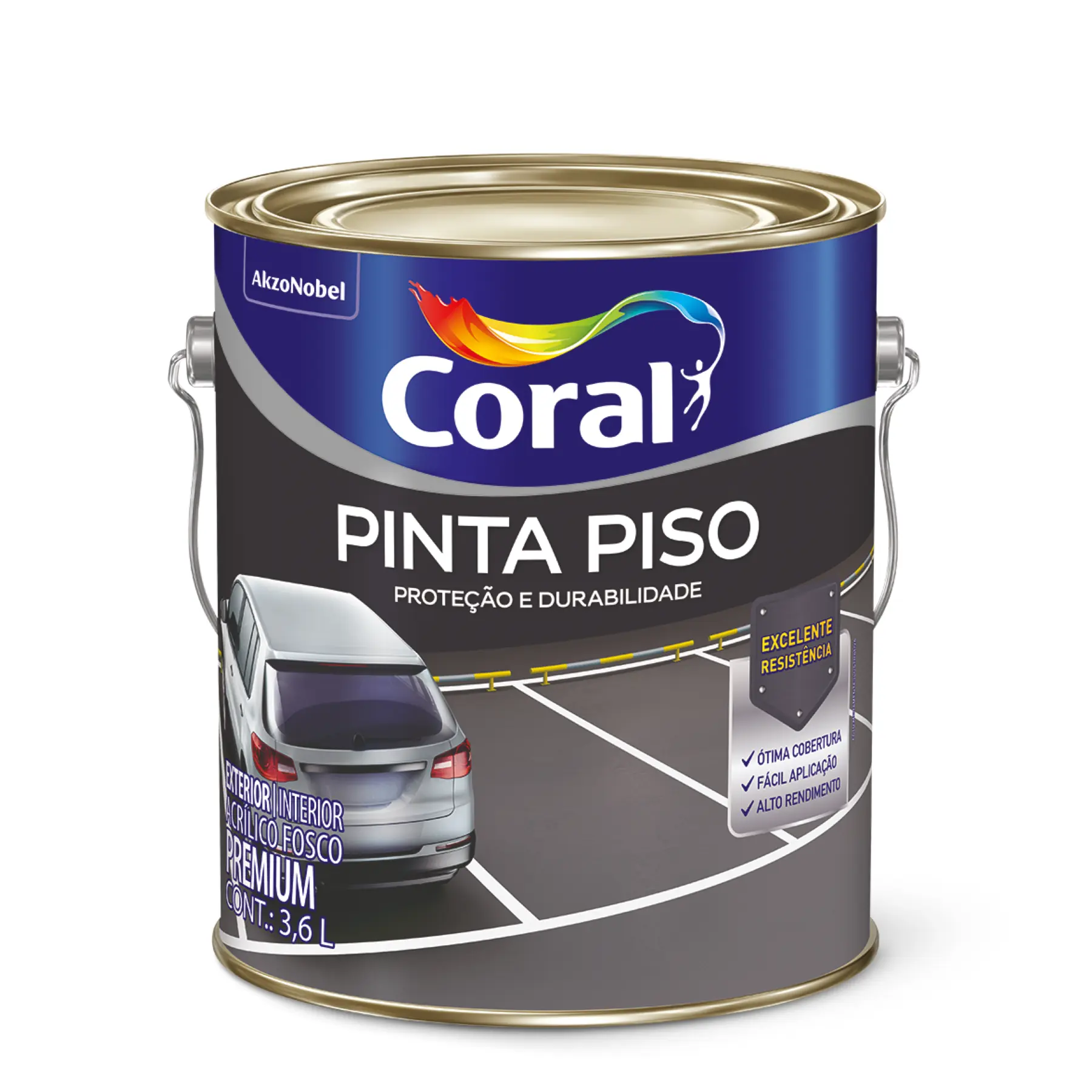 Pinta Piso Vermelho Seguranca 3,6l