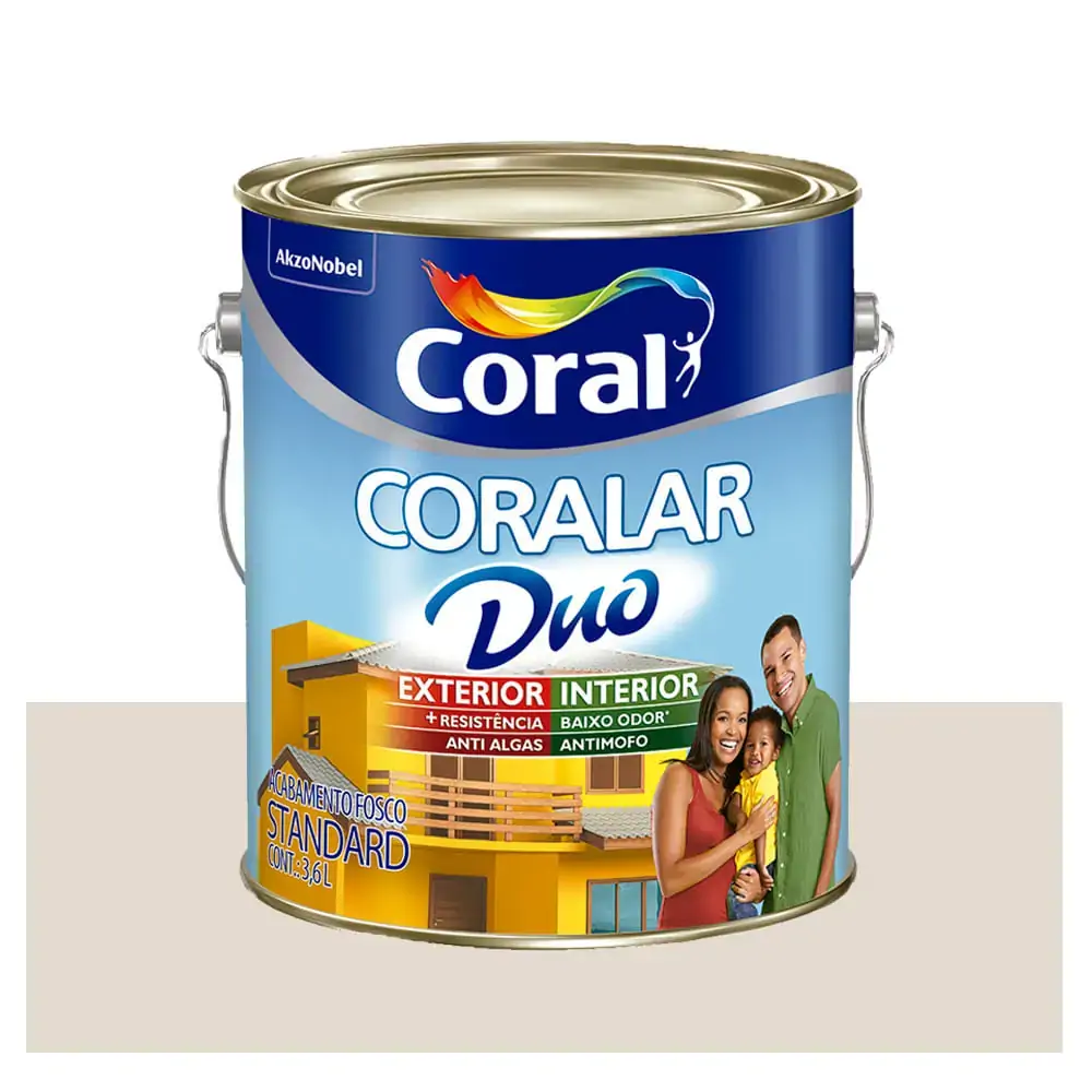 Acrílico Coralar Duo Fosco Bco Gelo 3.6l Coral