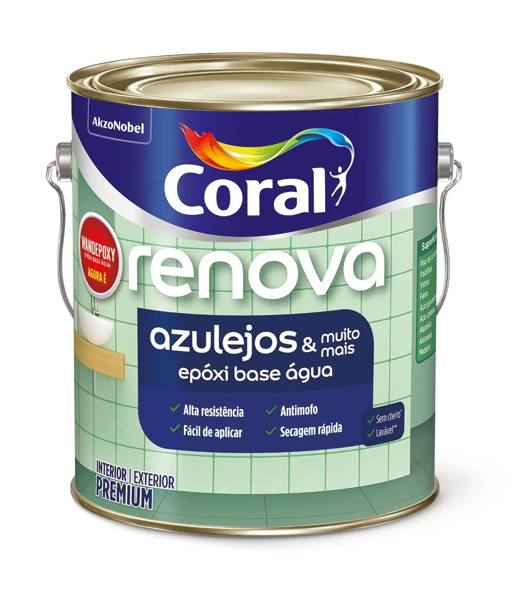 Tinta Esmalte Premium Brilhante Wandepoxy Branca 3,6 Litros