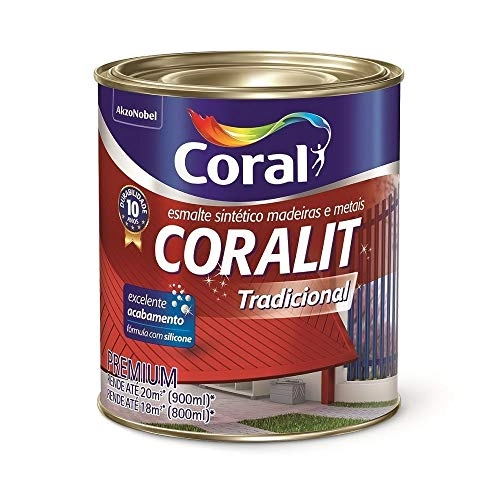 Tinta Esmalte Sintético Premium Brilhante Coralit Tradicional - Alumínio