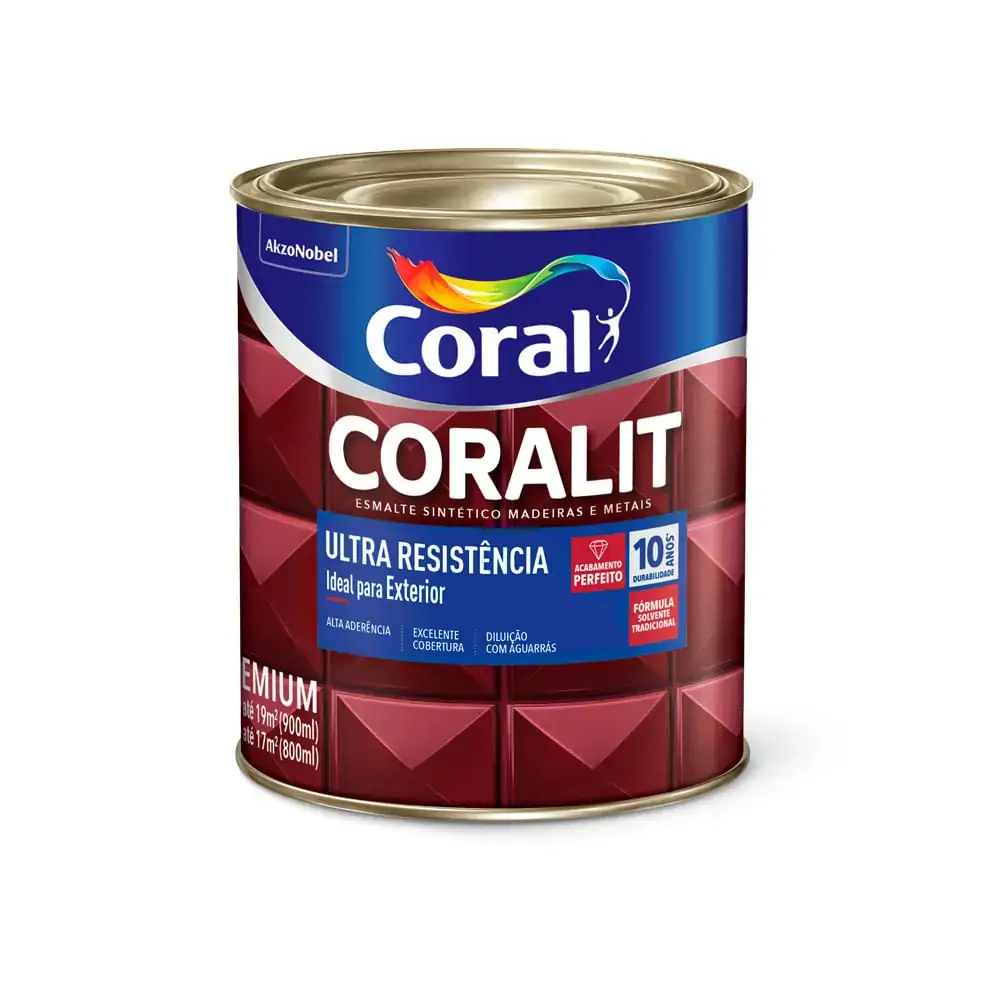 Esmalte Coralit A Brilho 0,9l Laranja Sd