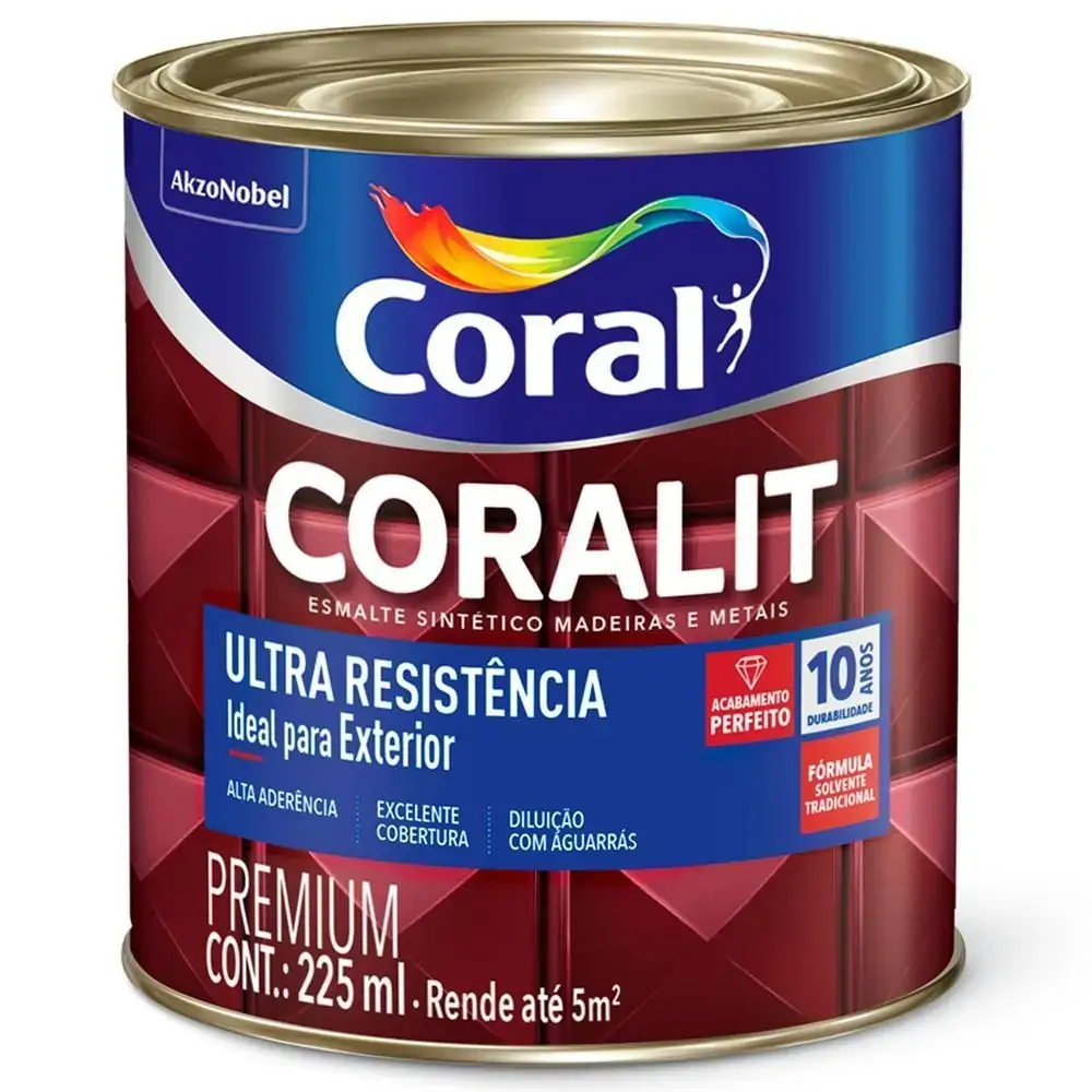 Tinta Esmalte Sintético Premium Brilhante Coralit Tradicional - Verde Folha