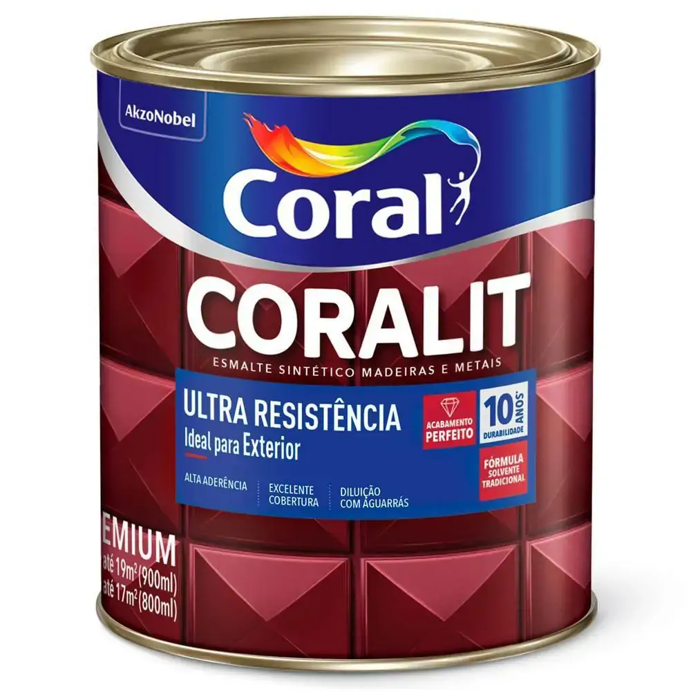 Tinta Esmalte Coralit Fosco Branco 900ml