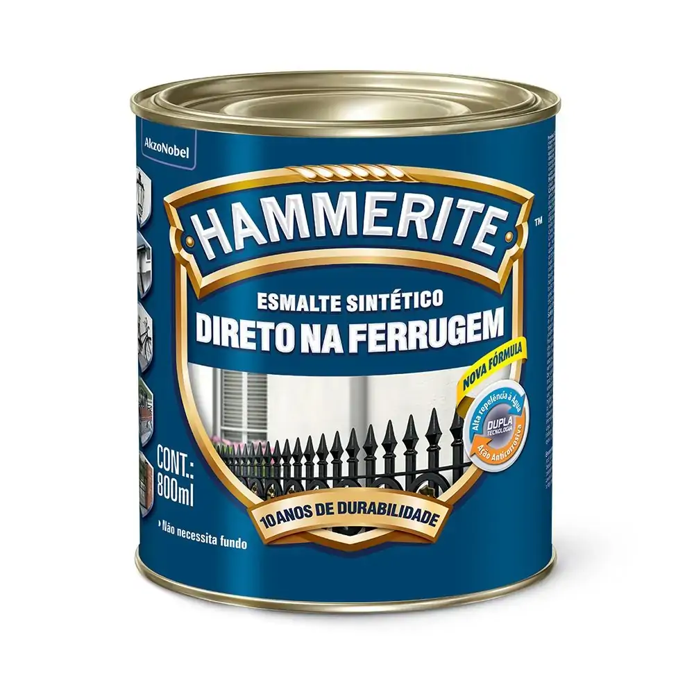 Esmalte Sintético Brilhante Prata Anti-Ferrugem 800ml