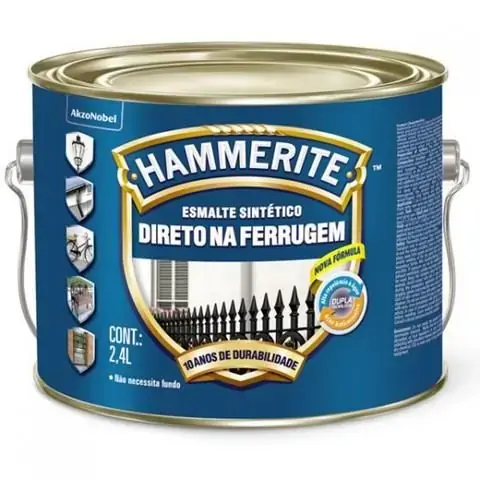Esmalte Hammerite Brilhante 2,4l Ma