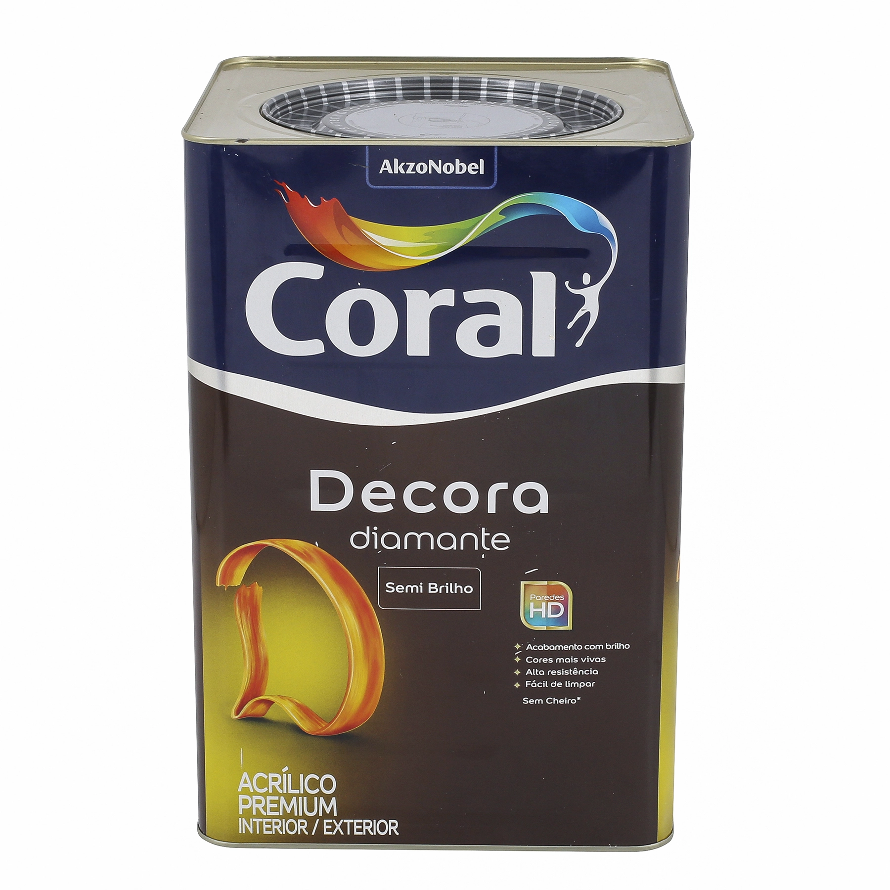 Tinta Acrílica Premium Semi Brilho Decora Diamante Branco 18 Litros