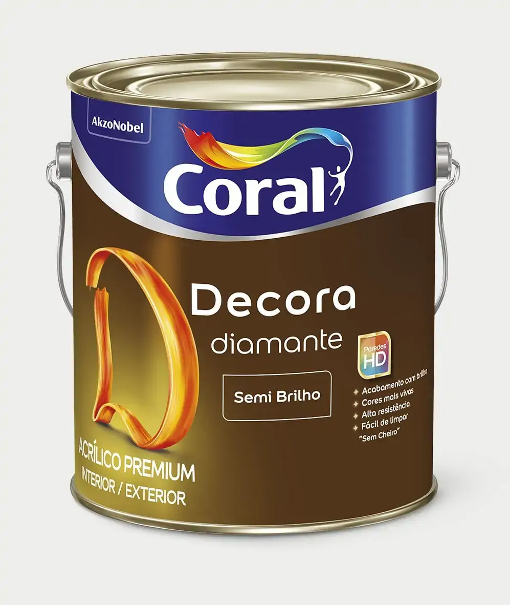 Base P Acrilico Premium Decora Semibrilho Loc 3,2l Coral