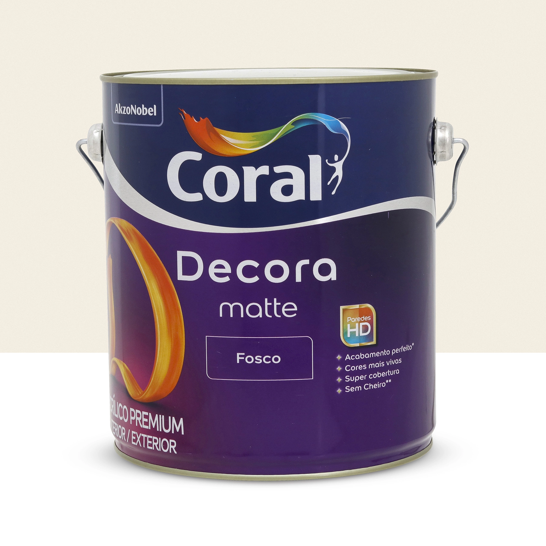 Tinta Acrílica Premium Fosca Decora Matte Branco 3,6 Litros