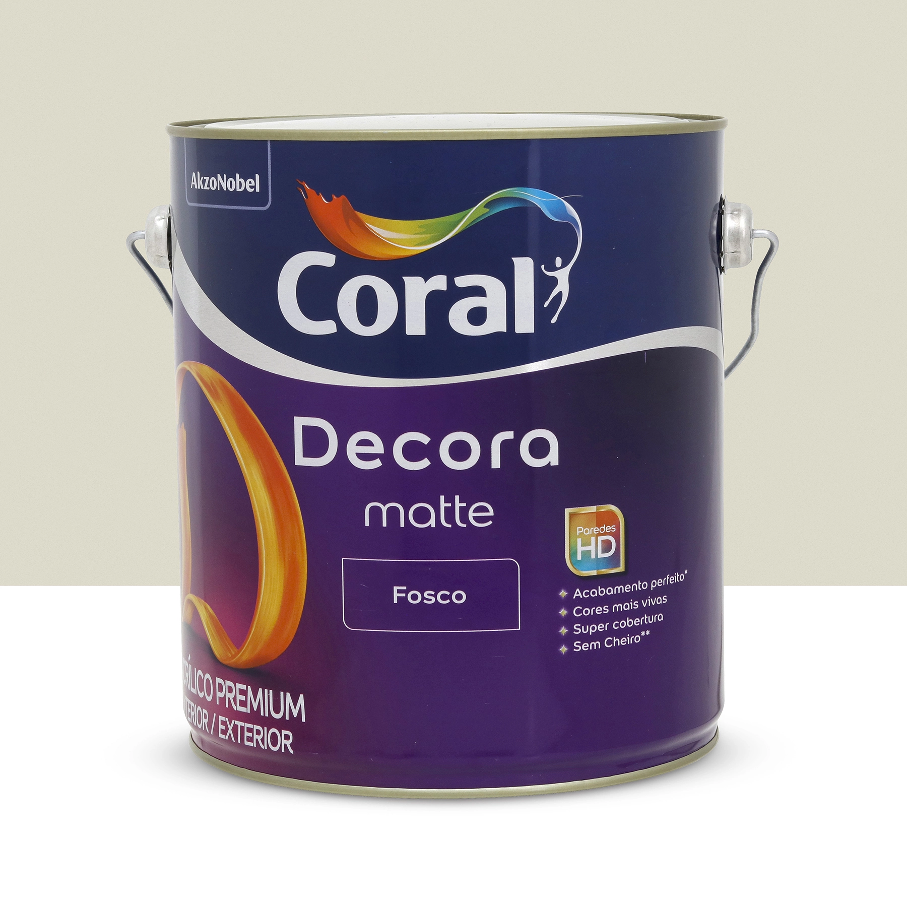 Tinta Acrilico Premium Decora Fosco Branco Gelo 3,6l Coral