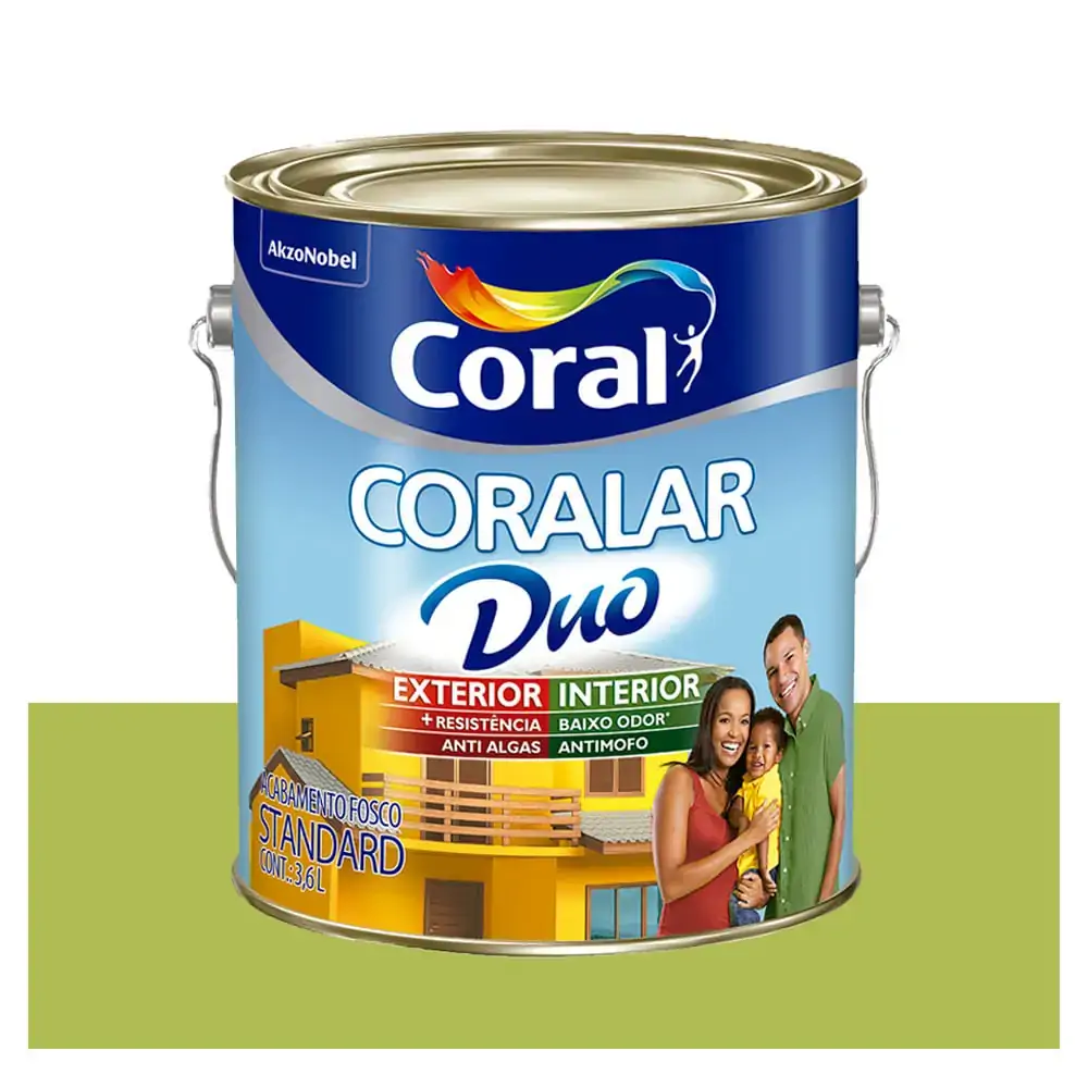 Acrãlico Coralar Duo Fosco Vd Limao 3.6l Coral