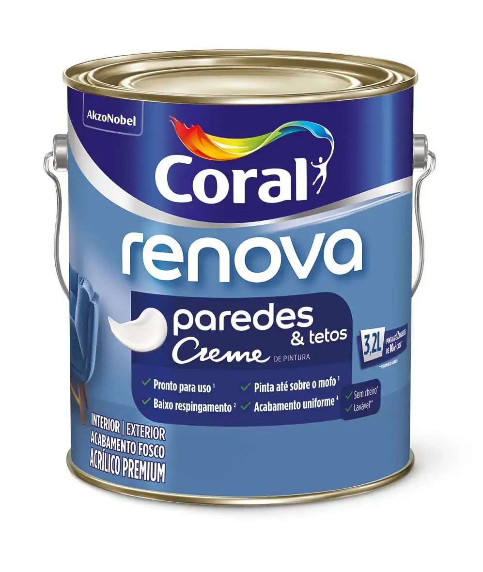 Tinta Acril Renova Fo Br 3.2 Lt Coral . .