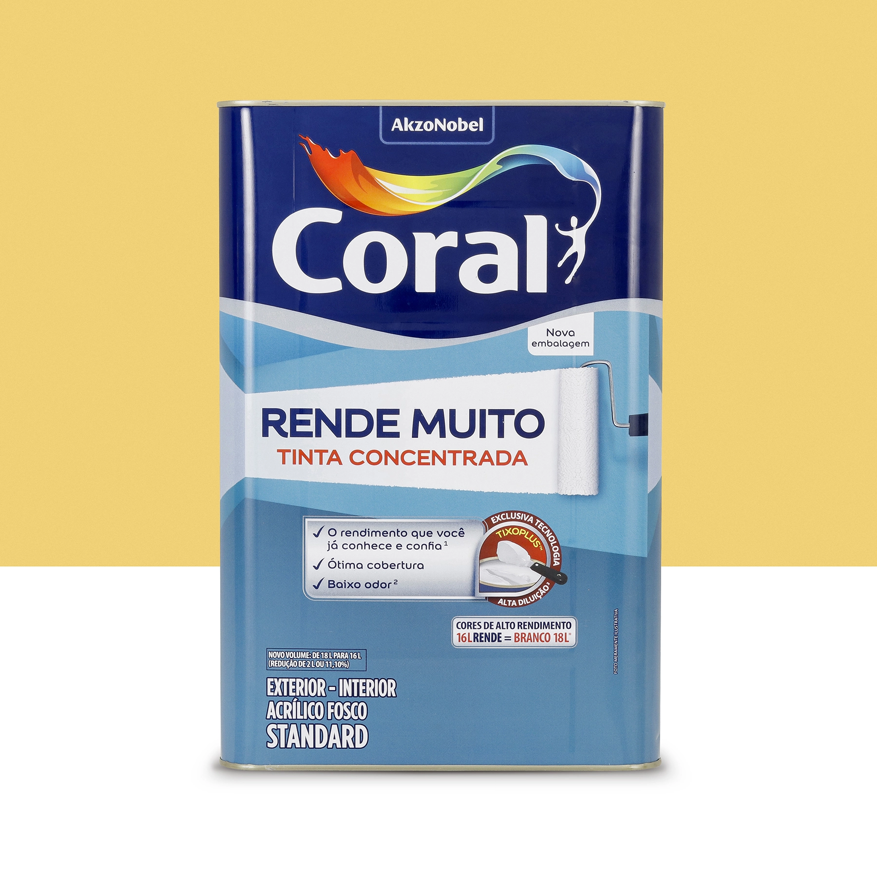 Tinta Acrílica Fosca Rende Muito Standard Interior e Exterior Sino 16 L Coral