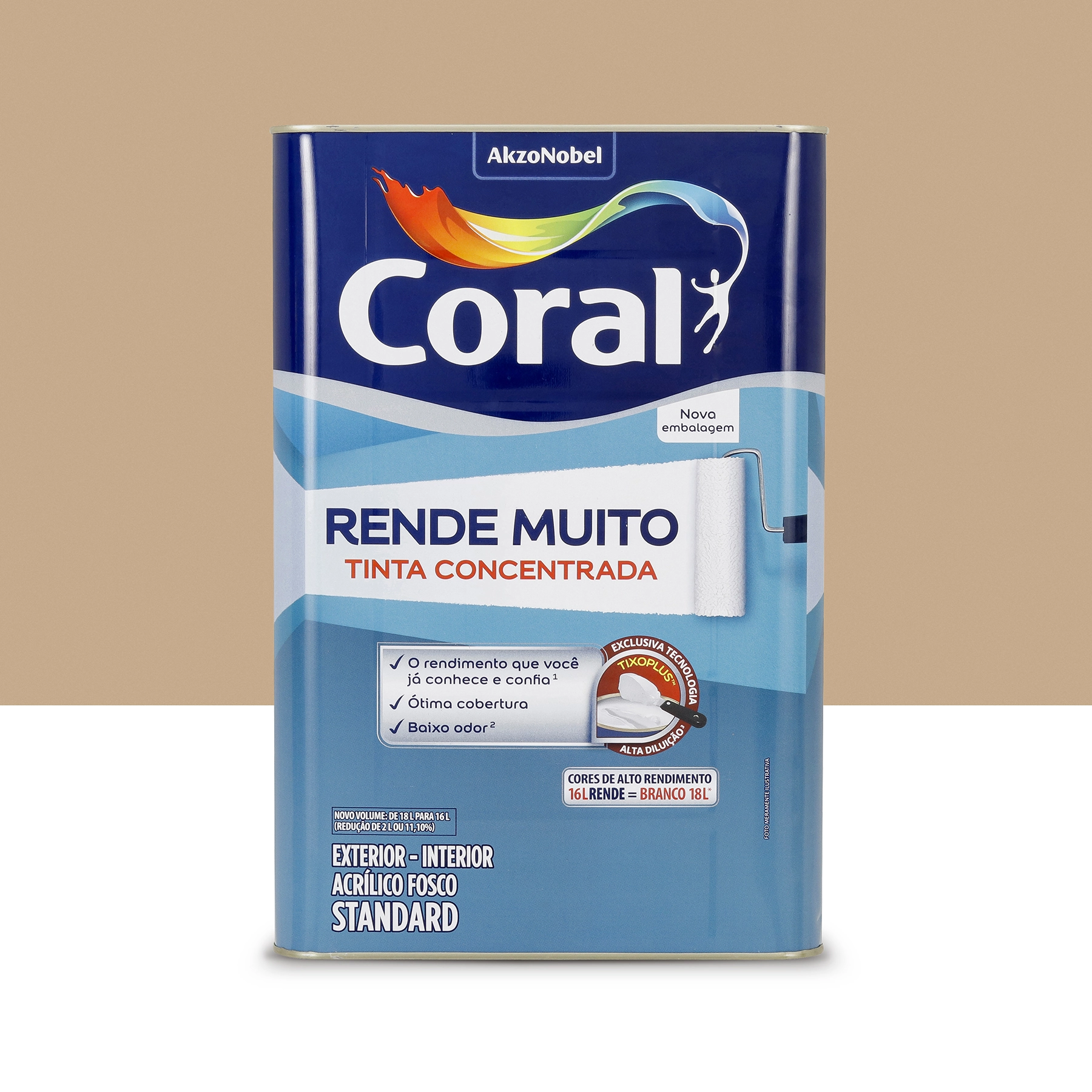 Tinta Rende Muito Acr Fosca Camurca 16l