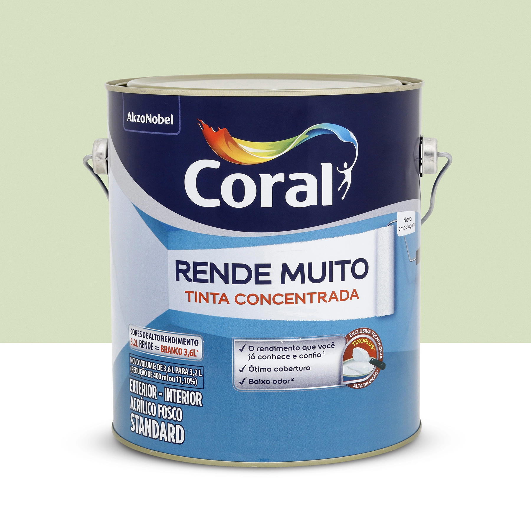 Tinta Acrílica Fosca Concentrada Standard Rende Muito Cor Capim Limão