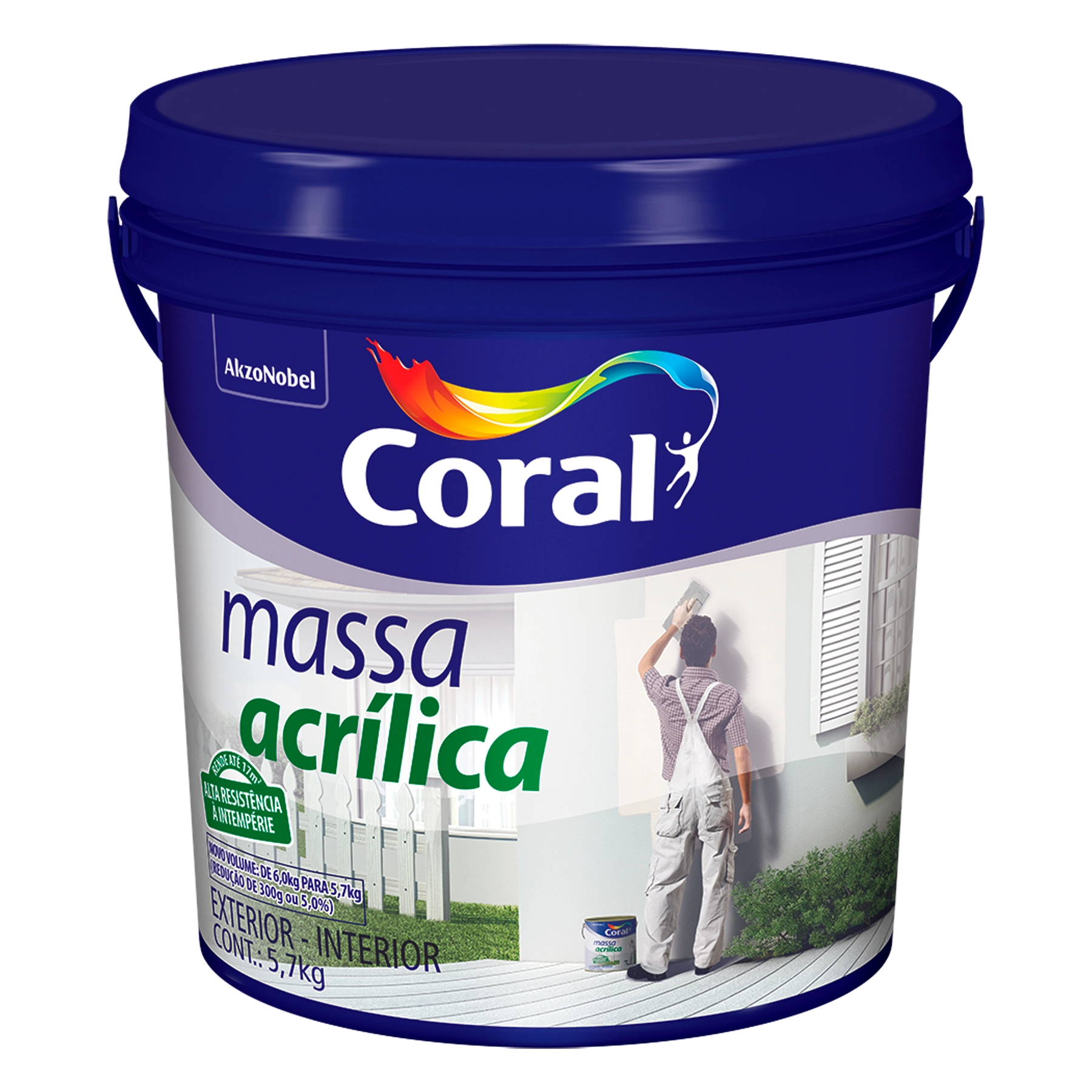 Massa Acrilica Gl Plas 5.7kg Coral