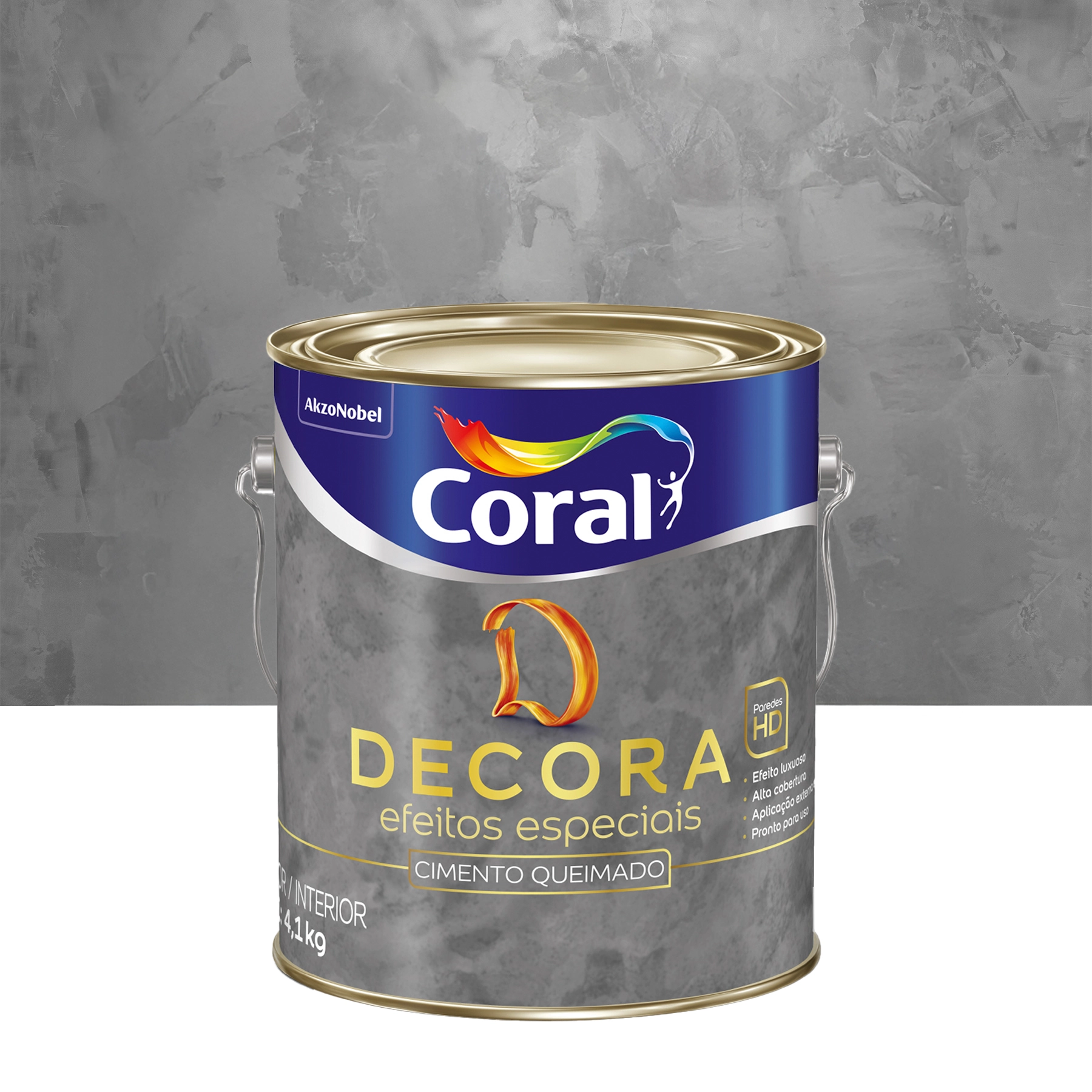 Efeito Cimento Queimado Decora Cultura Grega 4,8Kg Coral