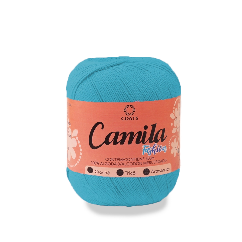 Linha De Algodao Mercerizado Camila Fashion Turquesa